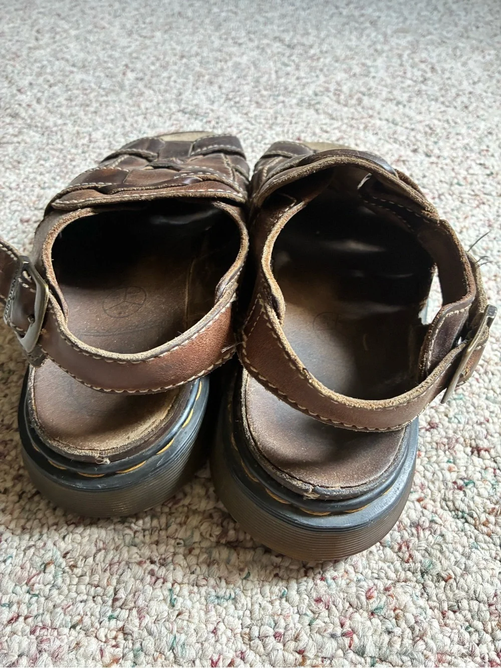 Dr. Martens Brown Leather Fisherman Sandals
